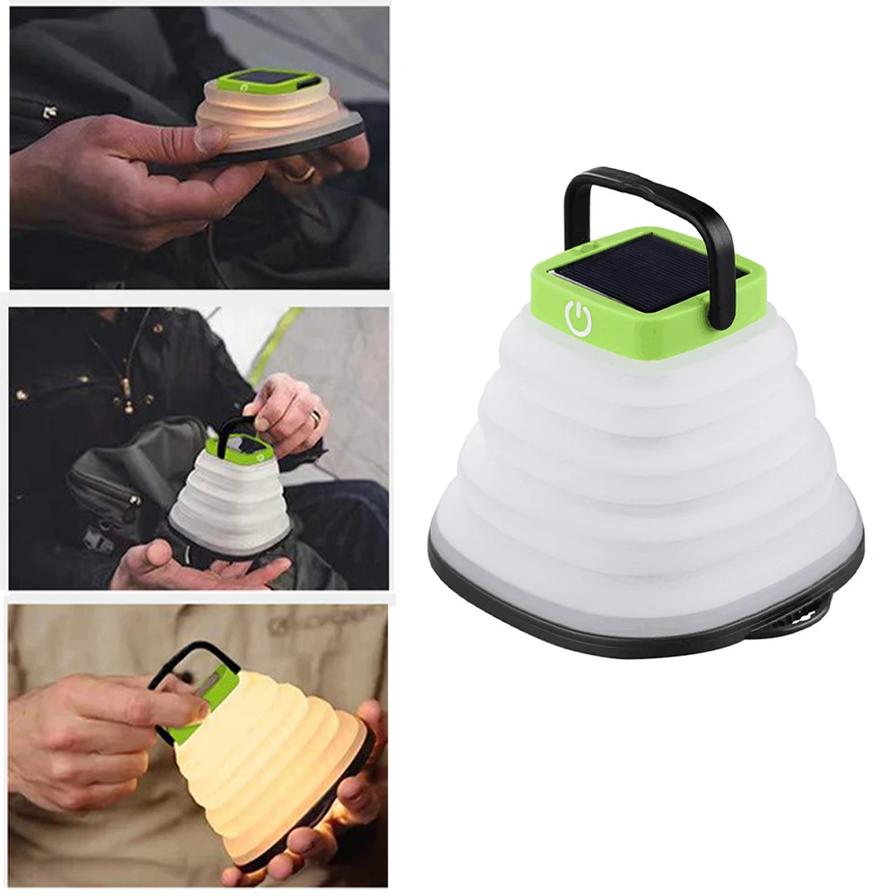 Портативный фонарь для кемпинга на солнечной батарее светодиодный мини
