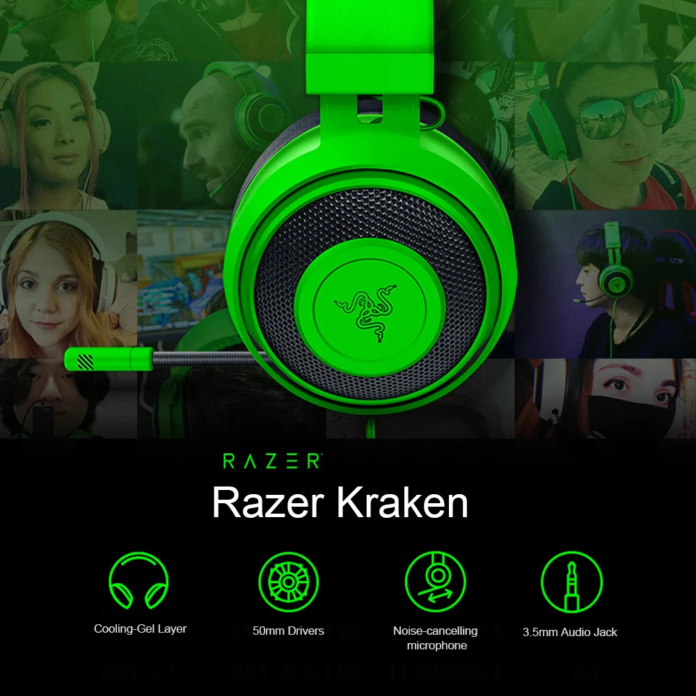Игровая гарнитура Razer Kraken Tournament Edition Проводная игровая с поддержкой Thx 7 0 Eusb для