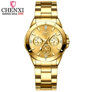 Women Watches Luxury Top Brand Golden Luminous Waterproof Ladies Quartz Watch Full Steel Women's Bracelet Wristwatch Reloj Mujer