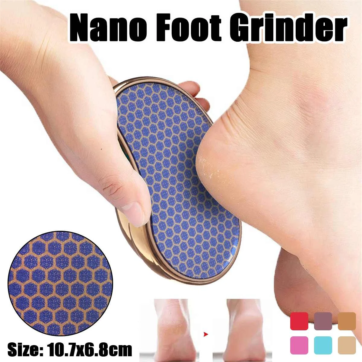 

Нано-Стекло скребок для ног для удаления мозолей рашпиль пилинг ручной отшелушивающая электрической шлифовальной пилки для ног натирает к...