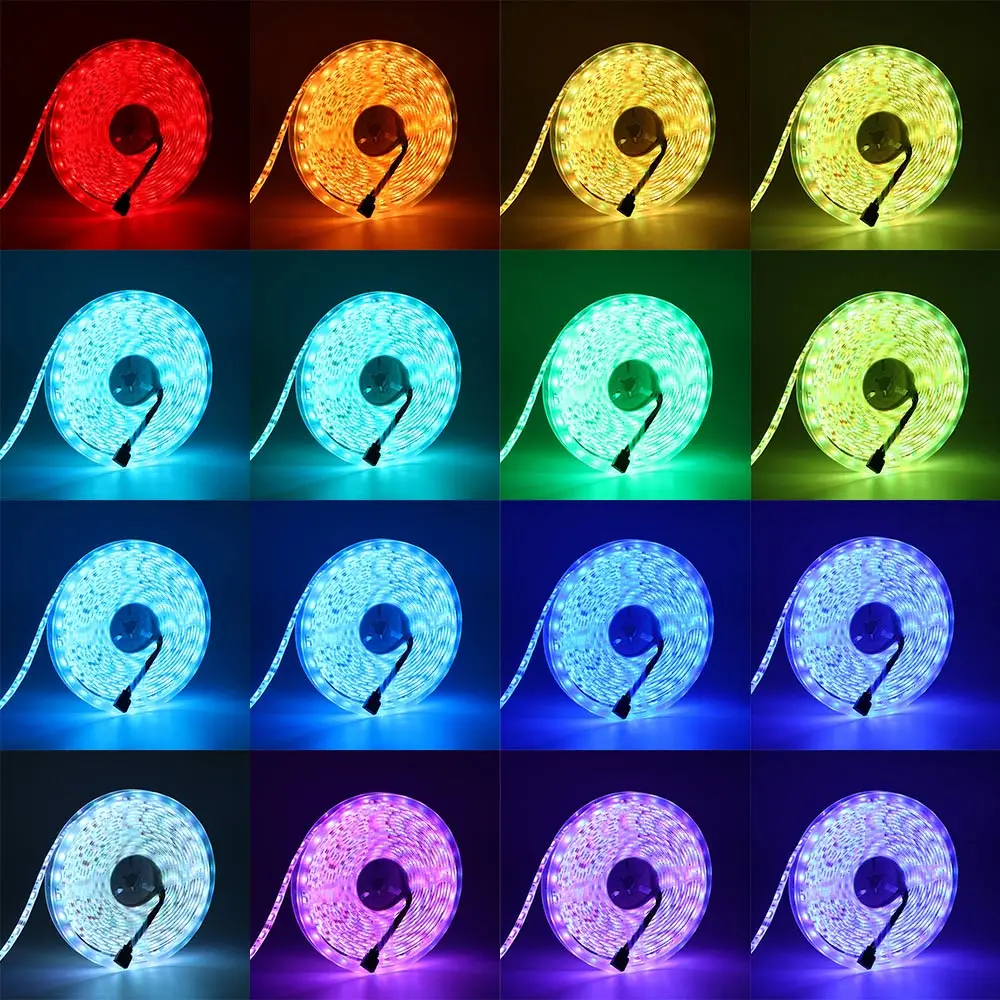 USB Светодиодные ленты светильник s ТВ 1/2/3/4/5m 5050 RGB e полосы Фея с пультом
