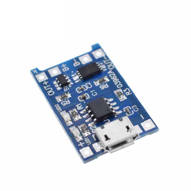 5 шт. Micro USB в 1A 18650 TP4056 модуль зарядного устройства литиевой батареи зарядная плата