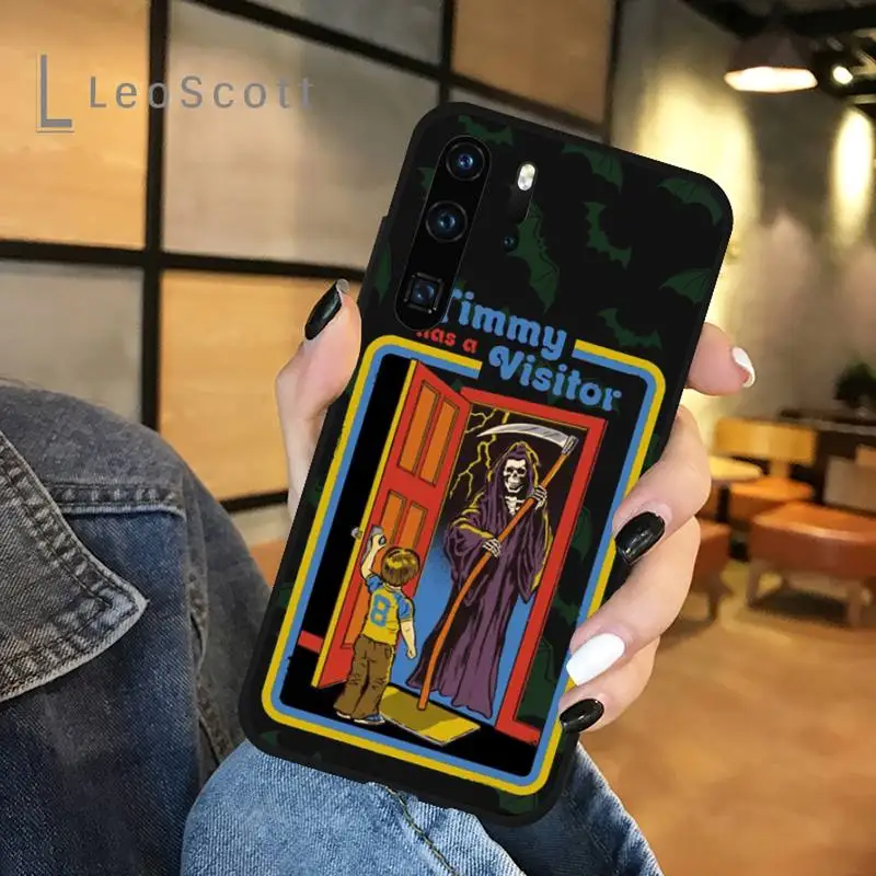 

Halloween bat horror Phone Case For Huawei honor Mate P 9 10 20 30 40 Pro 10i 7 8 a x Lite nova 5t