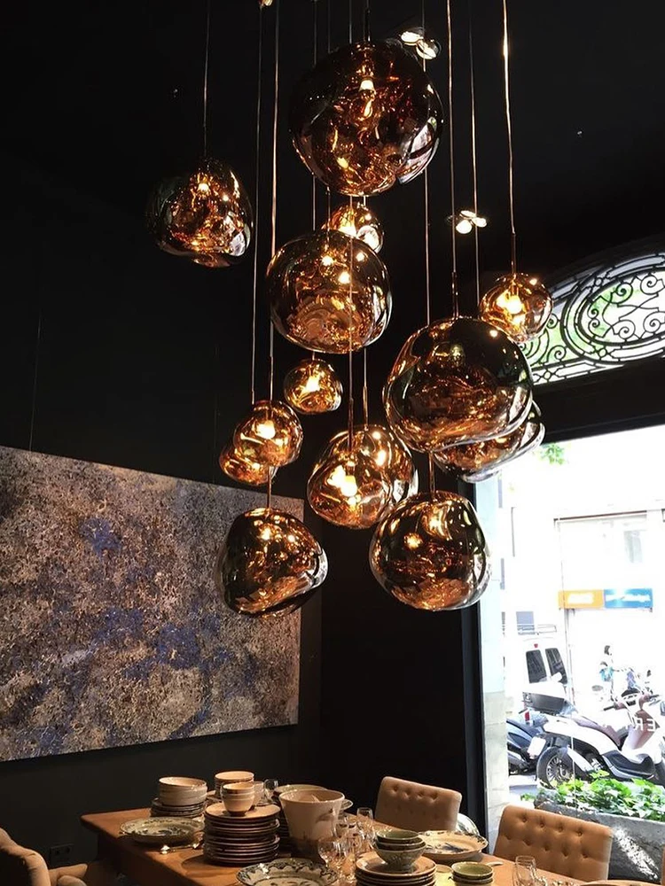 Современный подвесной светильник в скандинавском стиле с шариком из