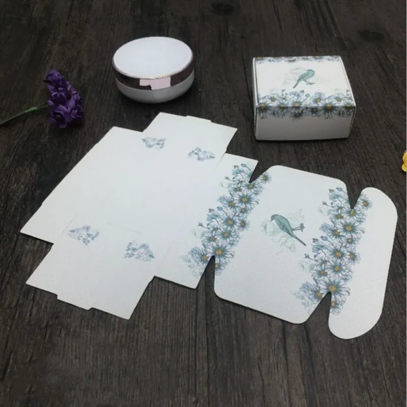 Точечный цвет 10 шт. белая карточка самолета коробка коричневый сахар воздушная