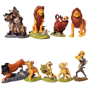 5 12cm pvc model the lion king simba mufasa nana pumbaa pvc cute animal figures toys for children birthday christmas best gifts free global shipping