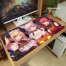 Game HOLOLIVE Houshou Marine Mouse PC Desk Gaming Pad Computer Gamer Cosplay Laptop Mice Mat Keyboard Mat Anti-Slip Playmat