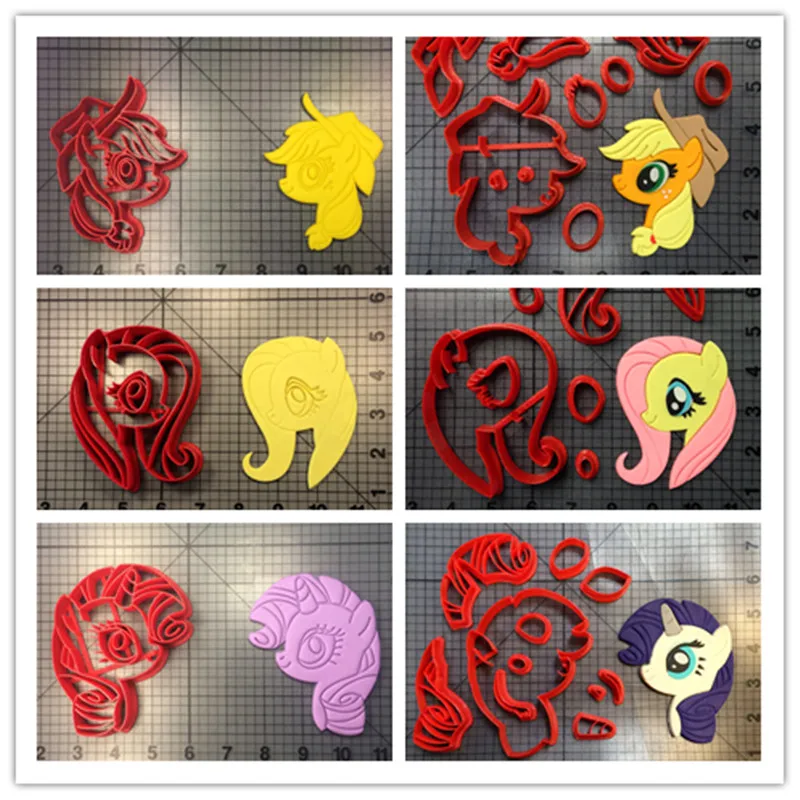Лошадь Пони Девочки мультфильм ТВ помадка резаки для помадки украшенный торт