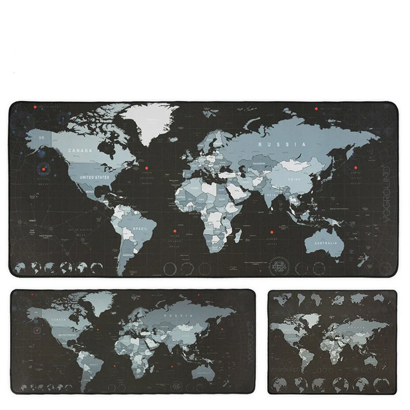 

Natural Rubber Gaming Mouse Pad Oversized World Map Computer Mouse Pad Desktop Keyboard Pad Wristband Thickening Selvedge
