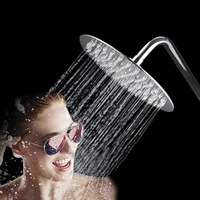 stainless steel pressurized nozzle shower head top bathtub sprayer handheld widen ultra thin shower heads bathroom accessories