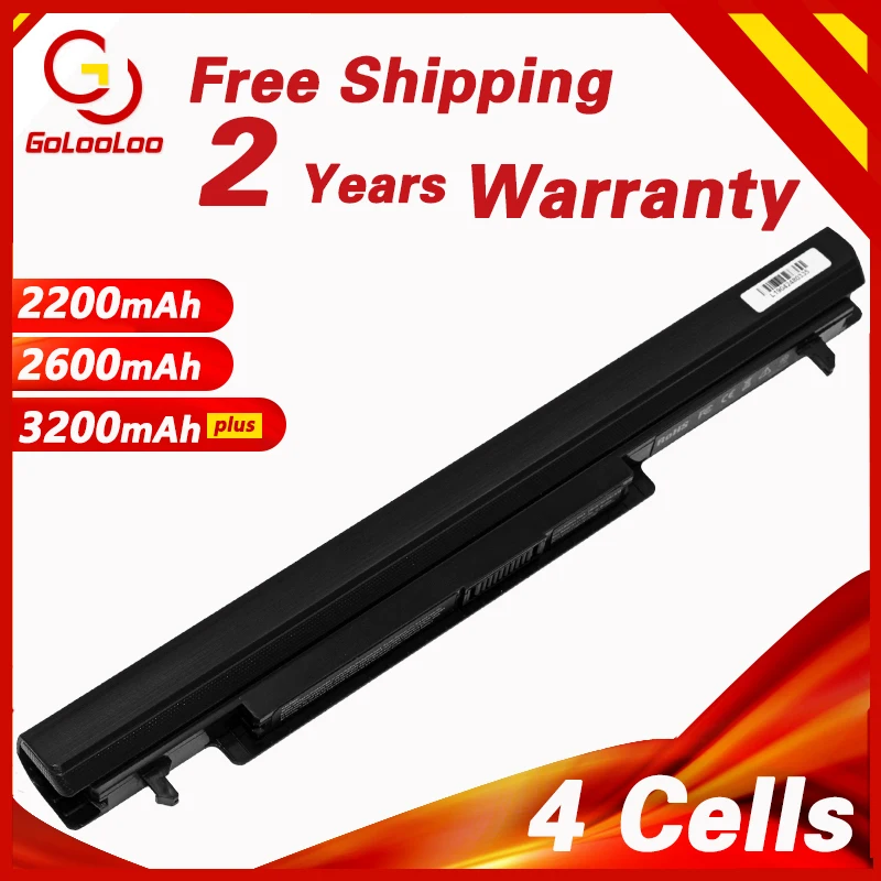 

Golooloo A41-K56 Аккумулятор для ноутбука ASUS K46 K46C K46CA K46CM K56 K56CA K56CM S46C S56C R505CA A32-K56 A42-K56