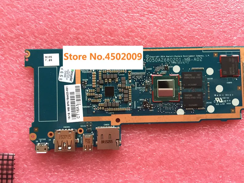 784423-601 для hp X2 10-J014 784423-001 6050A2680201 материнская плата 100% протестированная работа |