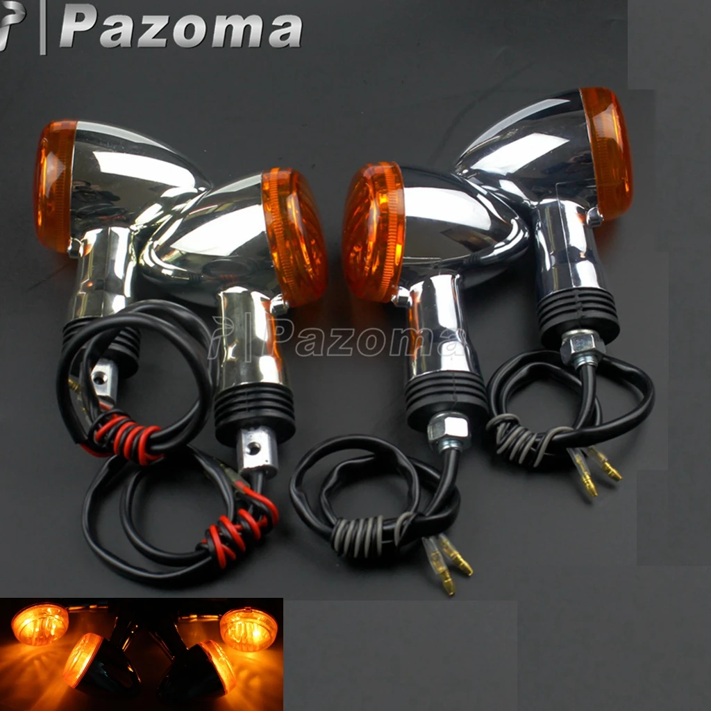 Мотоциклов передний и задний указатели поворота индикаторная лампа янтарного
