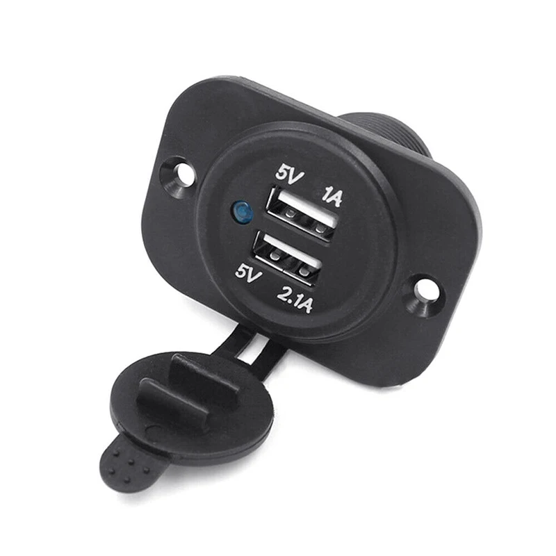 

Универсальное зарядное устройство с двумя USB-портами, установка в прикуриватель, 12 В, автомобильное зарядное устройство, адаптер питания, ак...