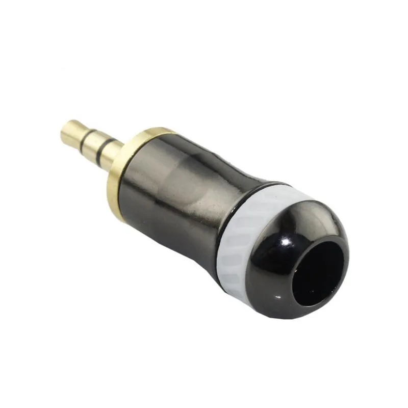 2PCS 3.5mm Jack 3 pole Audio Plug Gold-plated Earphone Adapter For DIY Stereo Headset or Used for Repair | Электроника