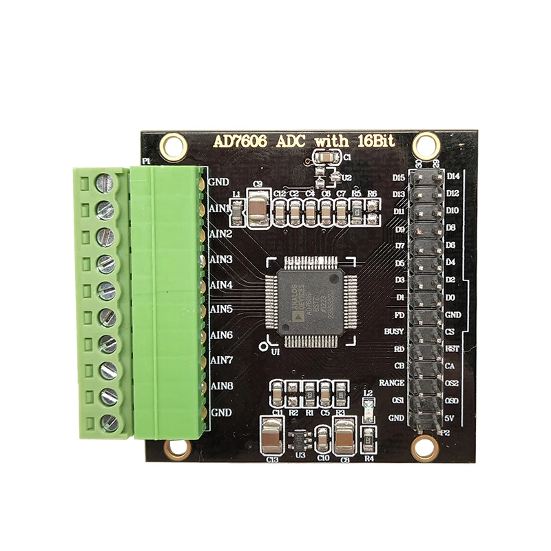 

AD7606 Multi-channel AD Data Acquisition Module 16-bit ADC 8-channel Synchronous Sampling Frequency of 200KHz