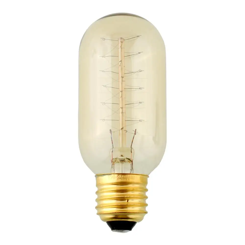 

Edison Tungsten Vintage E27 Incandescent Light Bulb Lamp 40W/220V Lighting T45