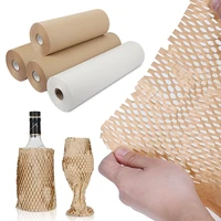 kraft roll gift wrapping paper for flowers environmental friendly tissue honeycomb kraft wedding birthday party packaging paper