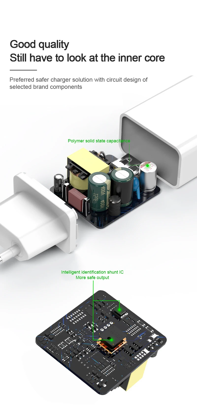 PUJIMAX USB зарядное устройство 18 Вт PD Быстрая зарядка usb TypeC для iPhone X XS XR портативное