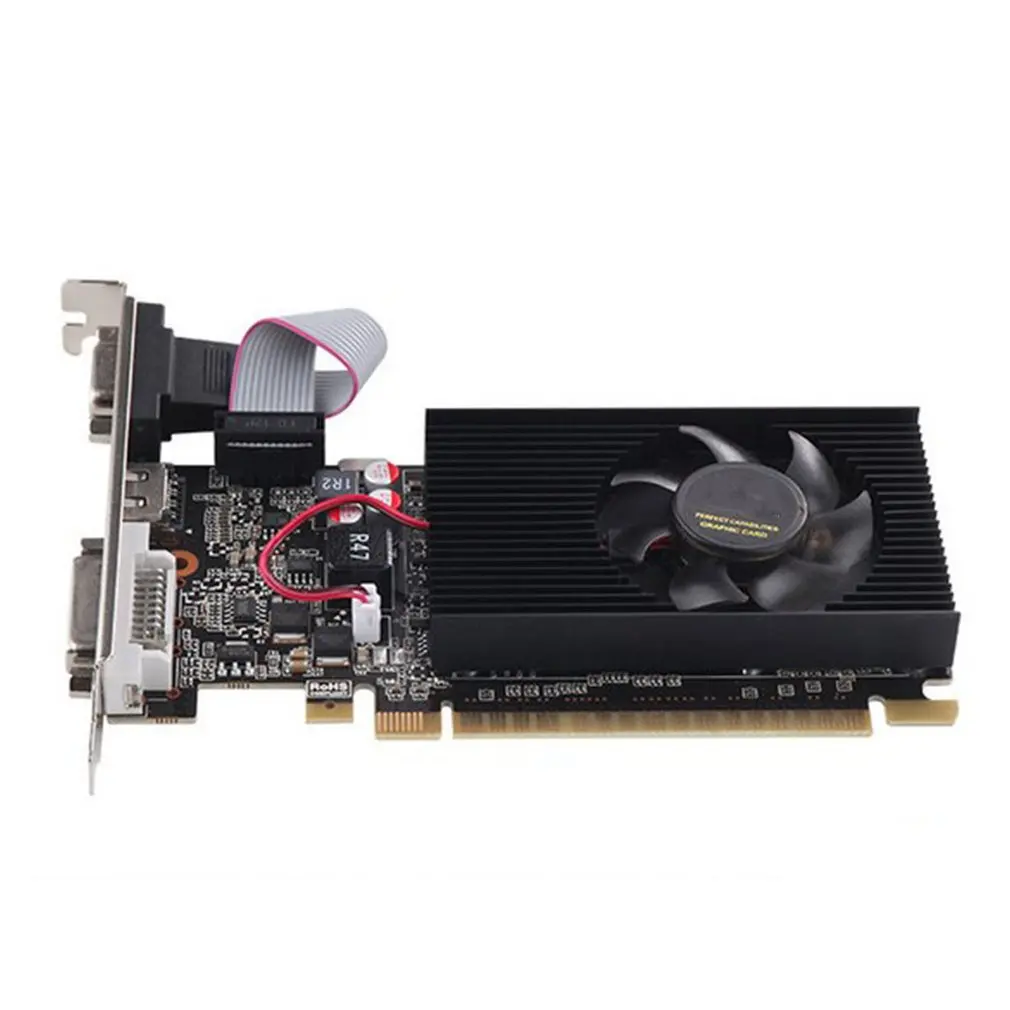 GT210 1 ГБ 64Bit видеокарта NVIDIA 512 М DDR2 Графика карты GPU настольных ПК Экран компьютера