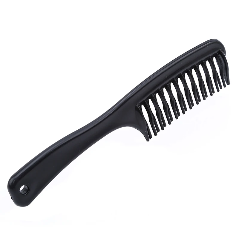 Новая модная пластиковая Массажная Расческа с двумя зубьями черная вставка
