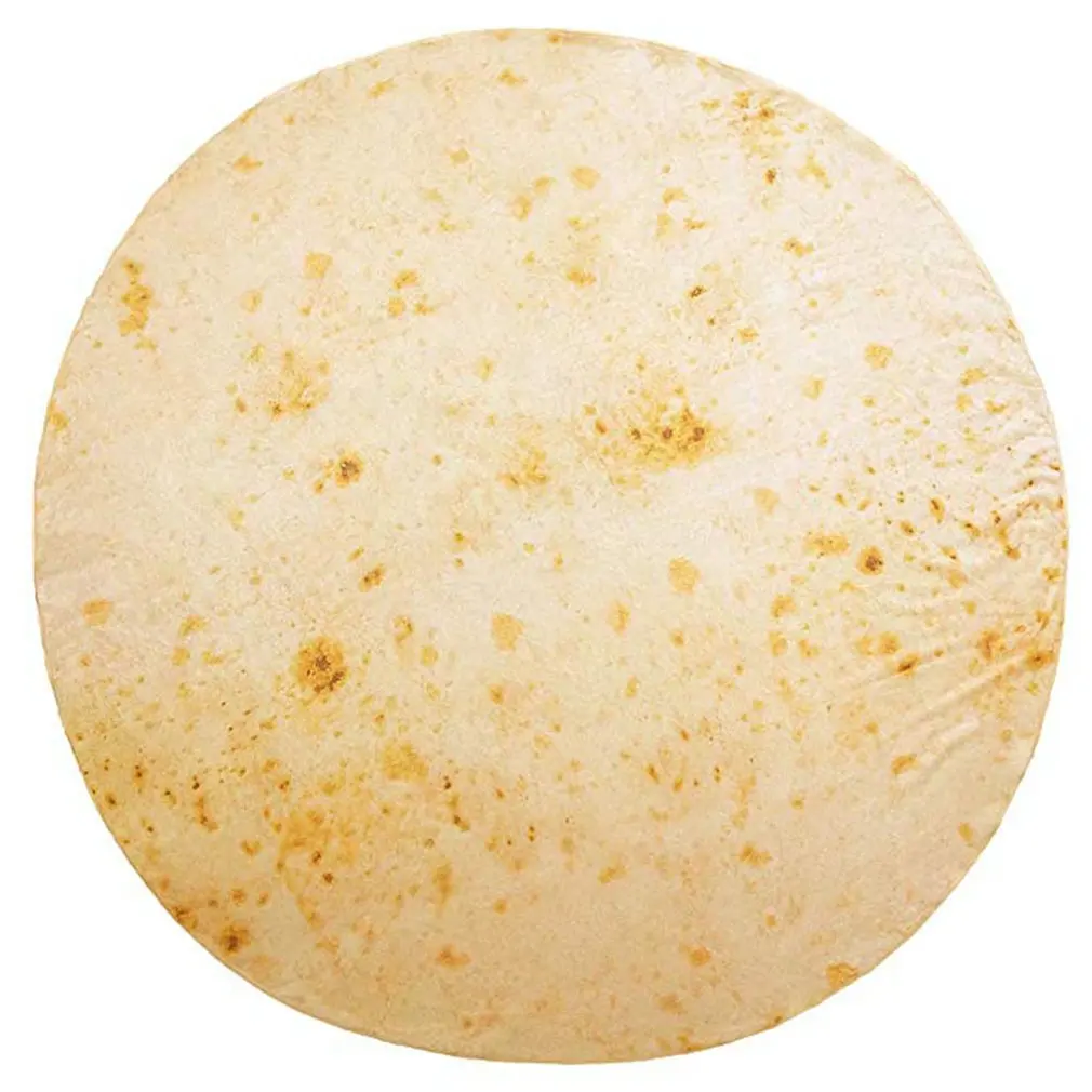 Одеяло Tortilla круглое пледы Новинка еды одеяло для взрослых диаметр 60 дюймов Портативный прочный