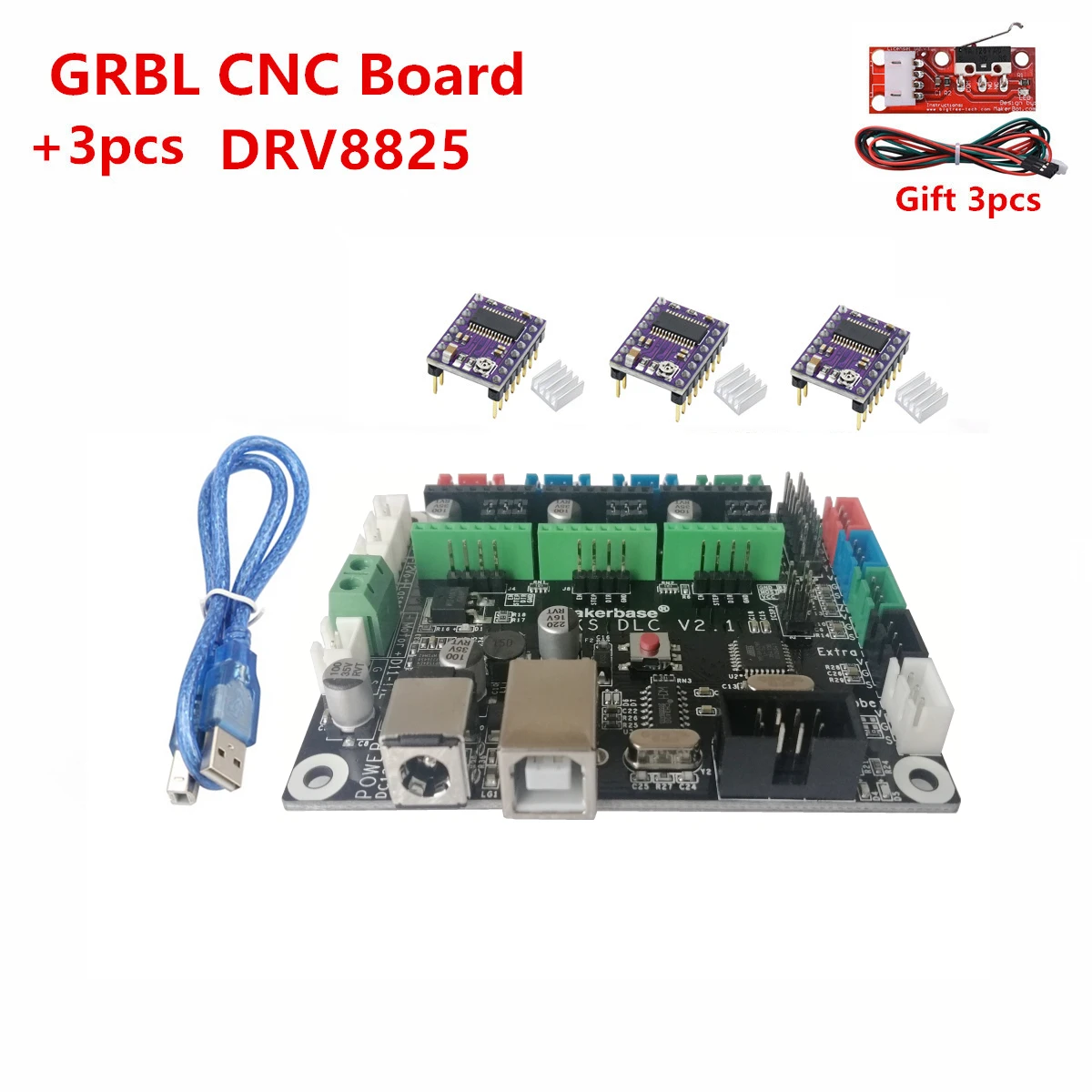 Плата управления GRBL CNC 3 осевая плата лазерным драйвером ЧПУ щит v3 расширения arduino