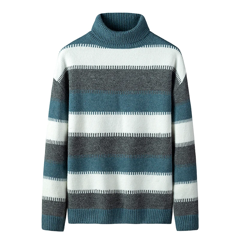 Мужской свитер Huncher Мужская водолазка осенне-зимний Повседневный джемпер с