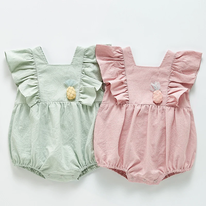 

Toddler Baby Girl Rompers Lovely Princess Style Cotton Sleeveless Summer Baby Girl Clothes Infant Baby Girls Jumpsuit