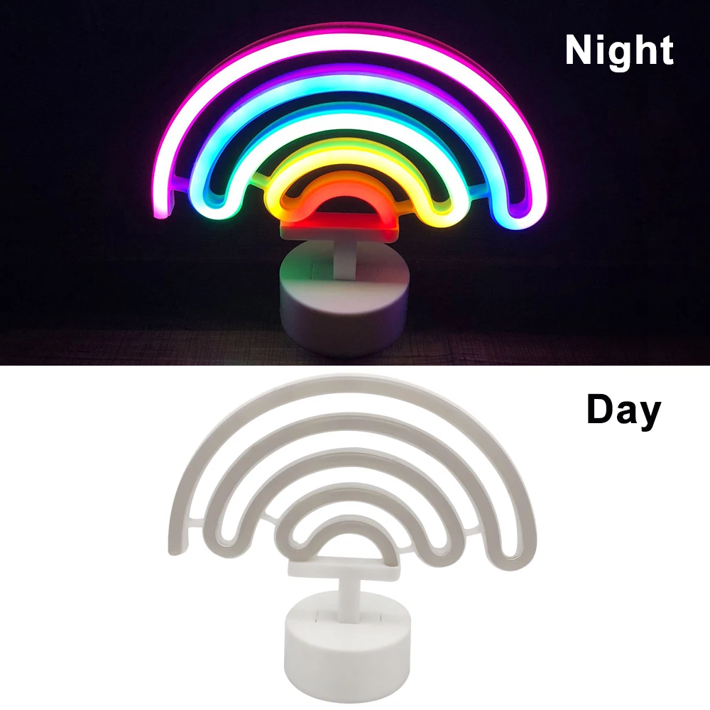 Светодиодный неоновый светильник настенный вывеска s радужная модель цветная