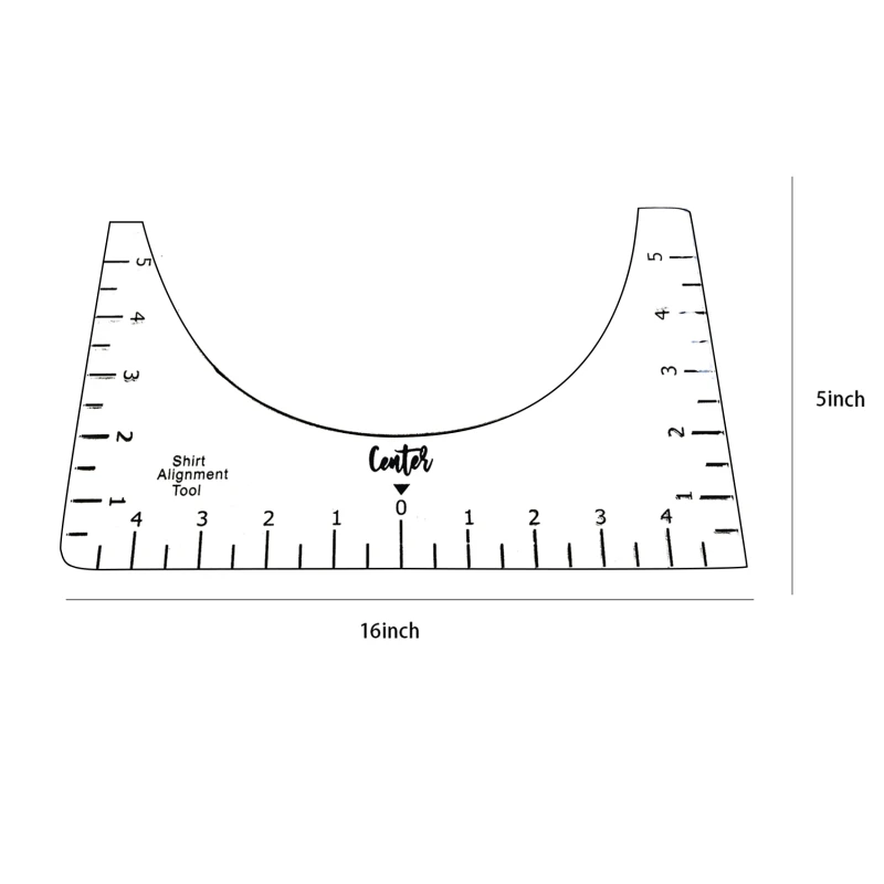 

Practical T-Shirt Rulers Guide Clothes Alignment Supplies For Applying Sublimation Shirts With Size Chart Alignment Tools New
