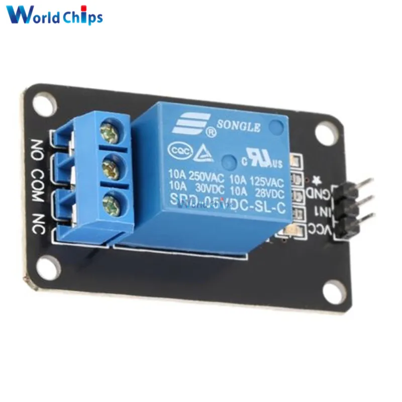 5V One 1 Channel Relay Module Board Shield For Arduino PIC AVR DSP ARM MCU Max 10A 250VAC/30VDC | Электронные компоненты и