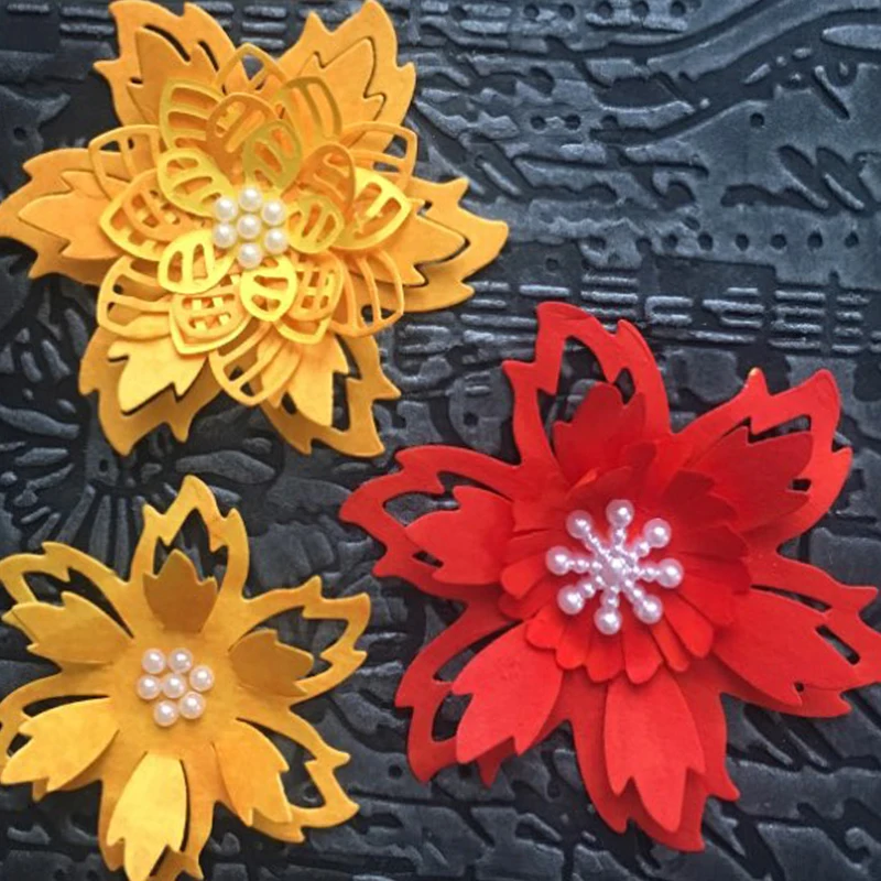 Metal Cutting Dies Flower leaf new for decoration card DIY Scrapbooking stencil Paper Craft Album template 78*47mm | Дом и сад