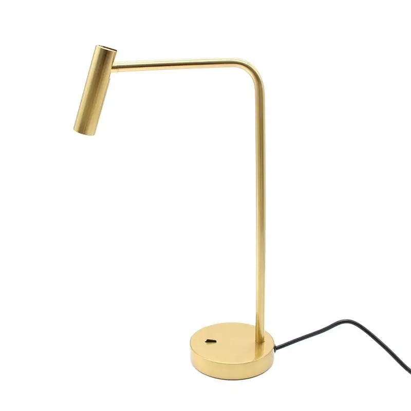 Tokili Stand Desk Lamp Plug-Wired LED Table Light Rocker Switch
Aluminium Rotating Head Book Reading Sconce AC100-240V 3W 3000K