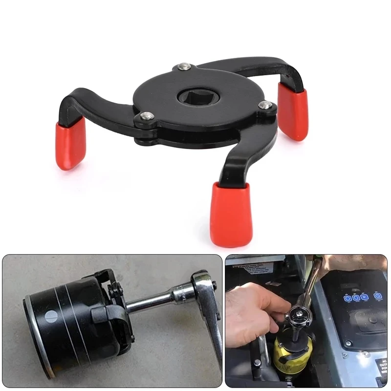 

Universal One-way Three Jaw Non-Slip Filter Wrench Change Machine Cars Oil Filter Wrench Universal Spanner Removal Tool