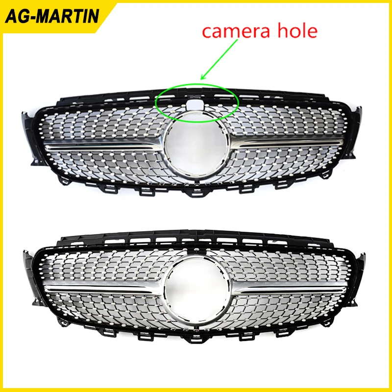 Хромированный Черный ABS бриллиантовый facelift автомобильный передний бампер