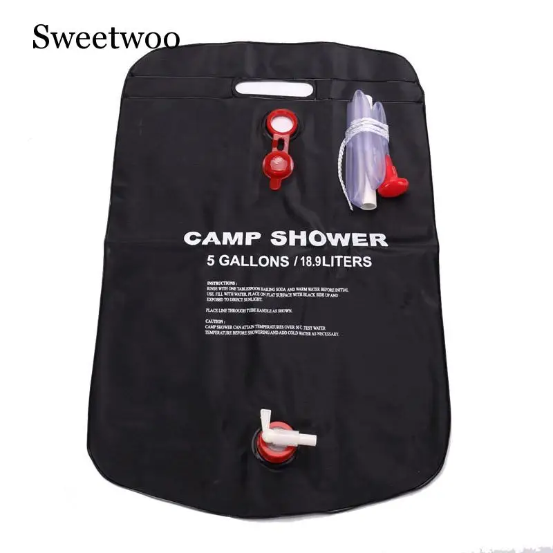 20L душ на открытом воздухе Сумка Складная солнечной энергии с подогревом ПВХ