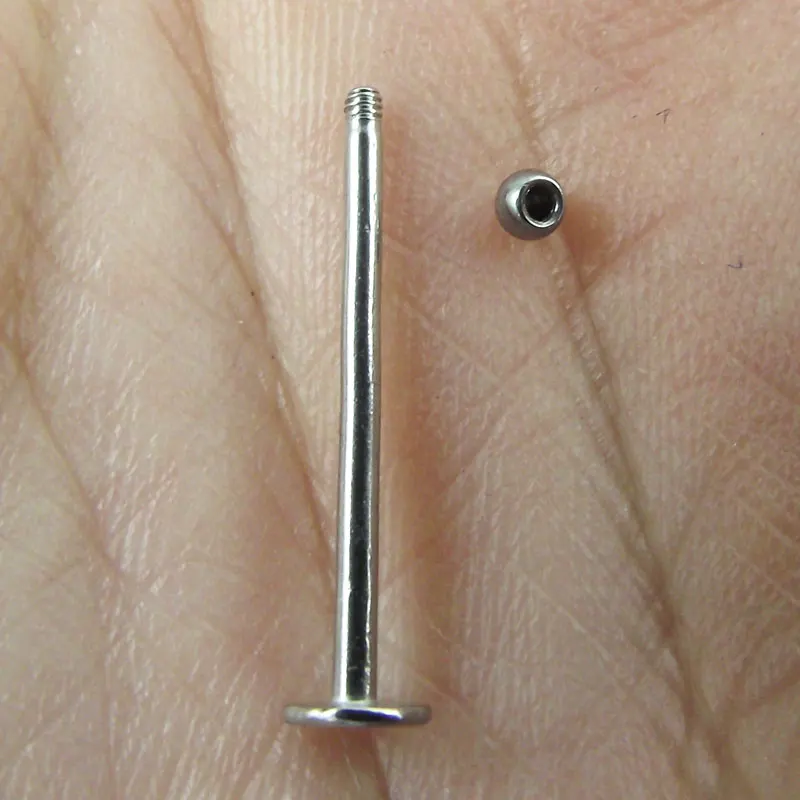 2 шт. мм мини шариковая невидимая бирка кольцо из нержавеющей стали для губ лица