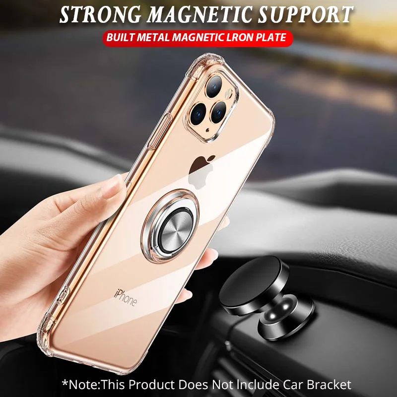 XSDTS Прозрачный 3D противоударный чехол для iPhone 11 Pro XS Max X XR 8 7 6 6S Plus Магнитный