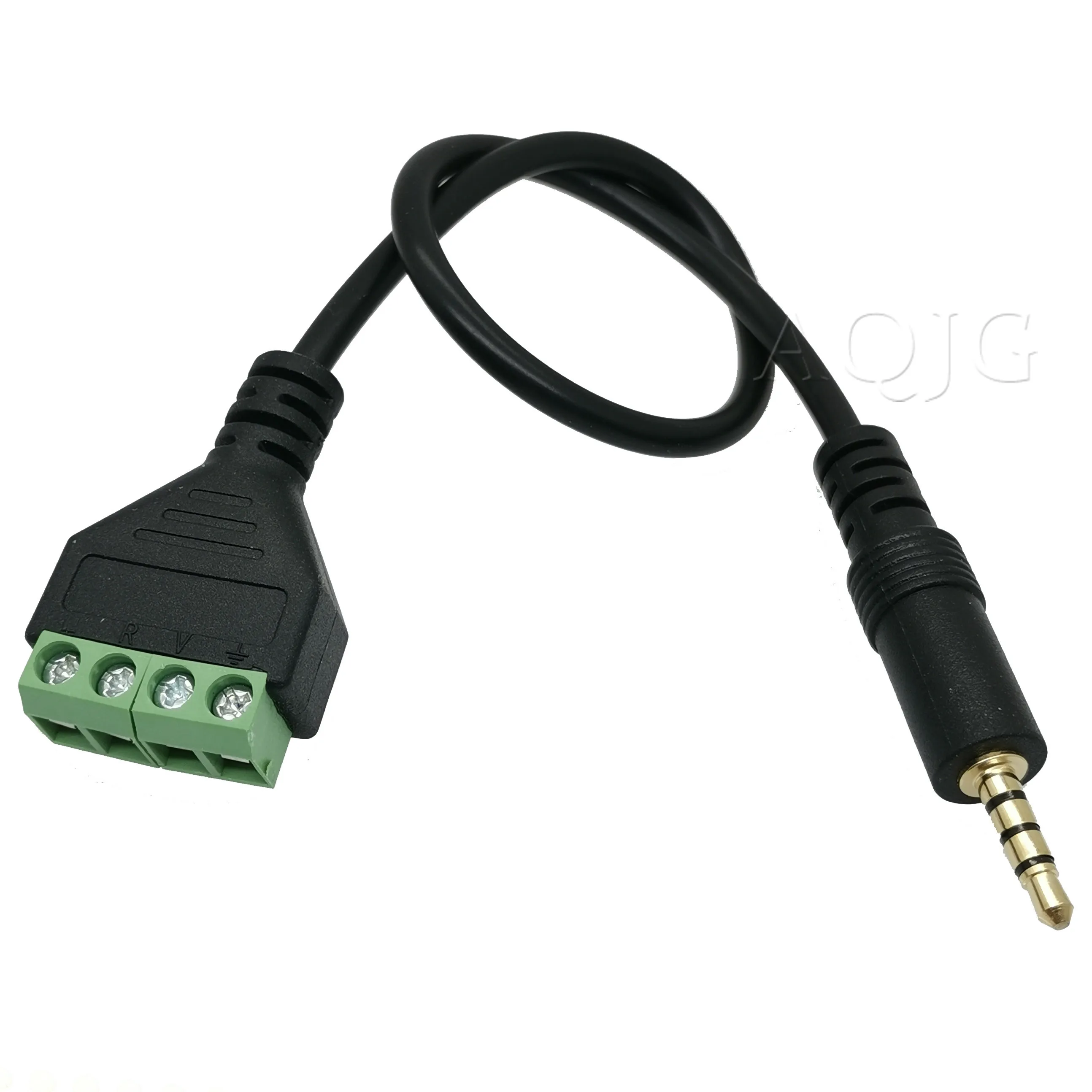 3 5 мм TRRS стерео однополюсный позолоченный штекер до 2Pin 3P AV винт Аудио Видео щит 30