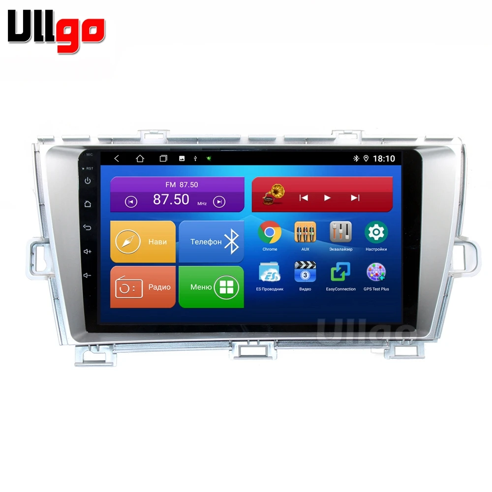 9 дюймов Android автомобильный DVD GPS для Toyota Prius левый Авто автомагнитолы мультимедиа