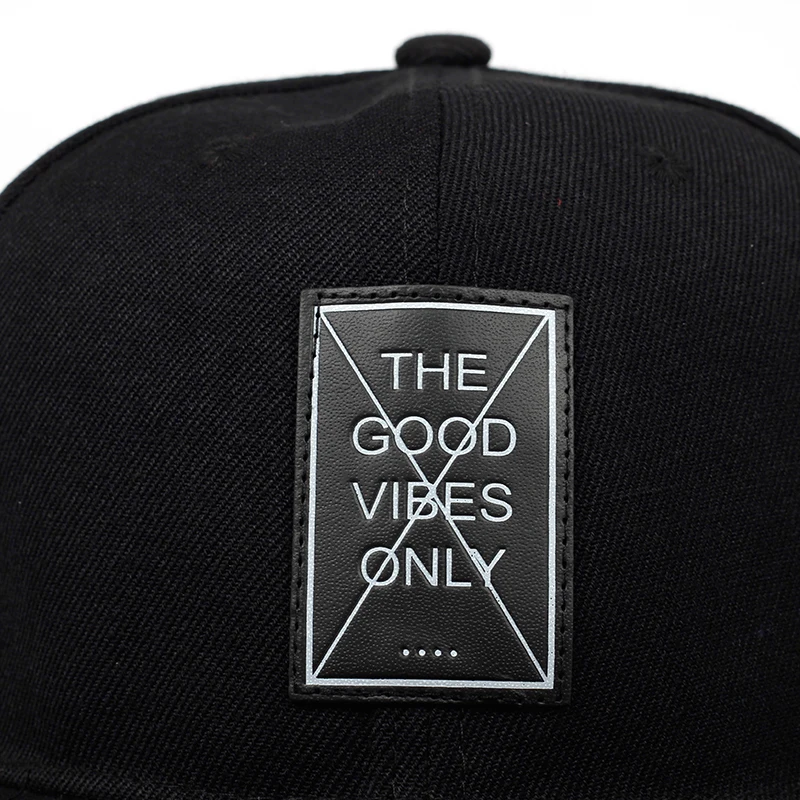 Новинка, бейсбольная Кепка с вышивкой «GOOD VIBES ONLY», хип-хоп, уличные бейсболки, регулируемые Модные мужские и женские хлопковые шапки