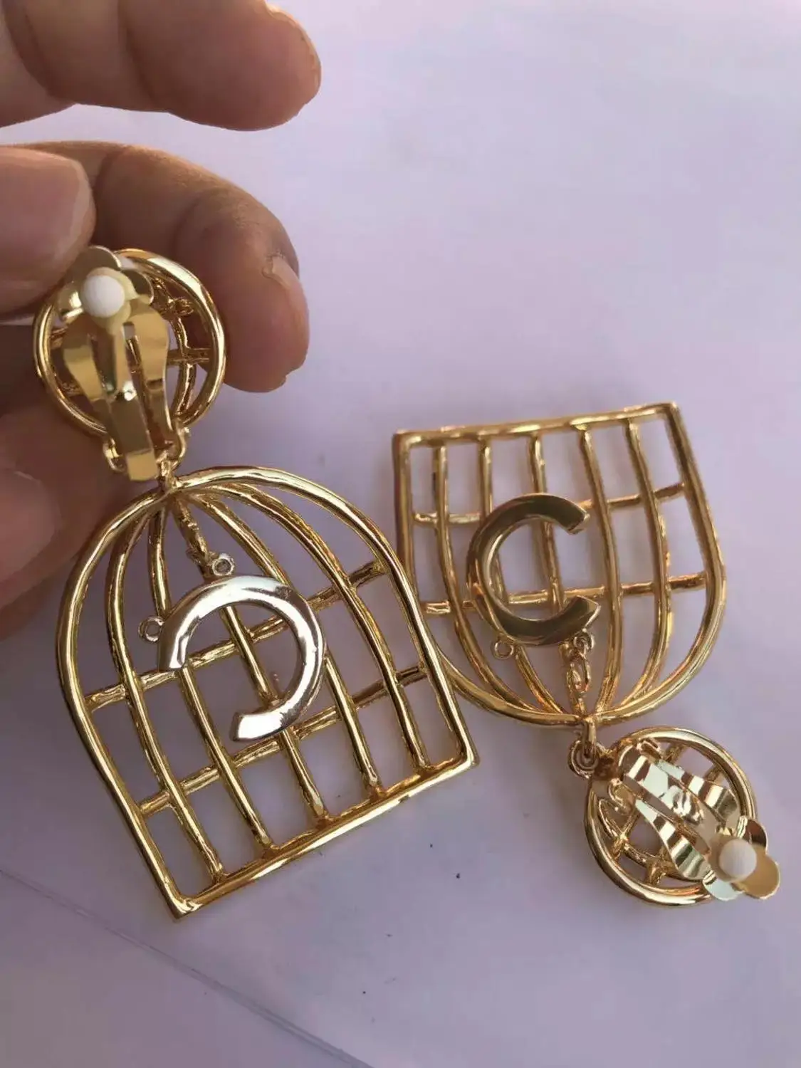 Роскошные Винтажные серьги-подвески в стиле панк с камелией золотистые