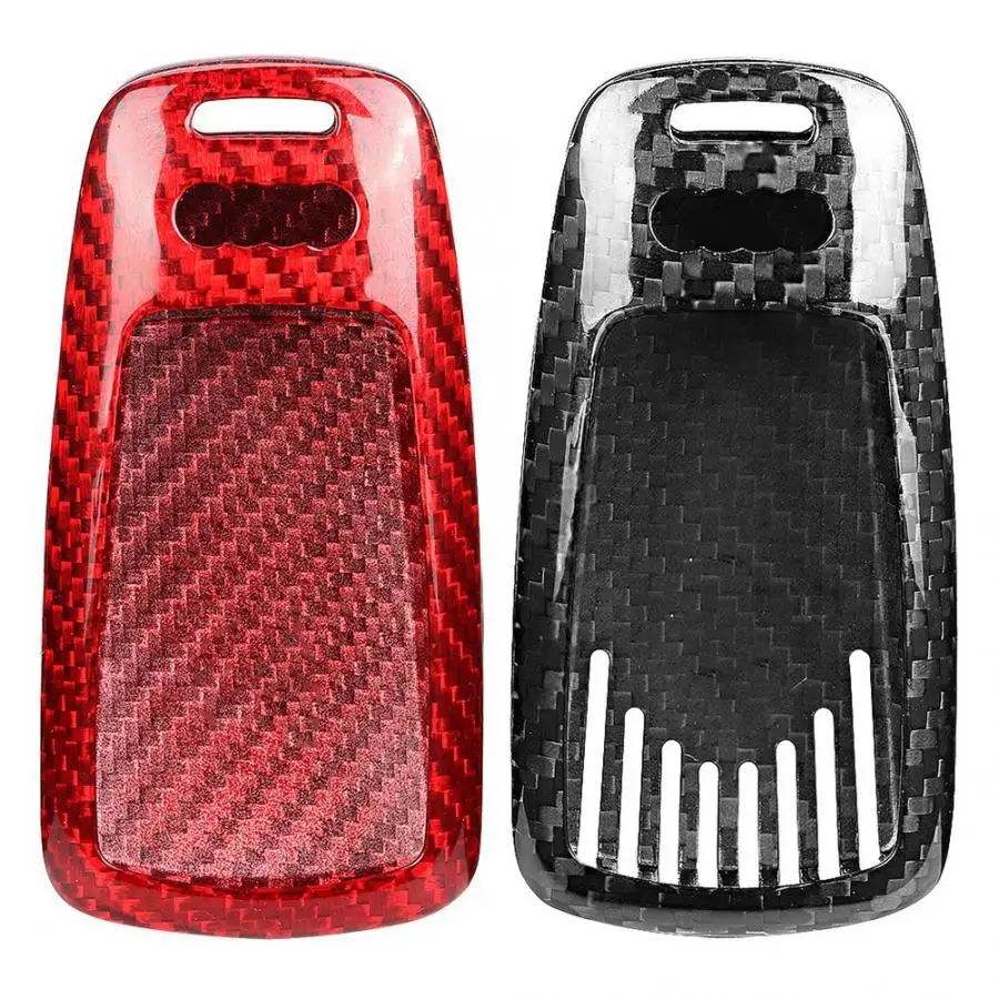 Хит продаж новый брендовый чехол для ключей из углеродного волокна защитная