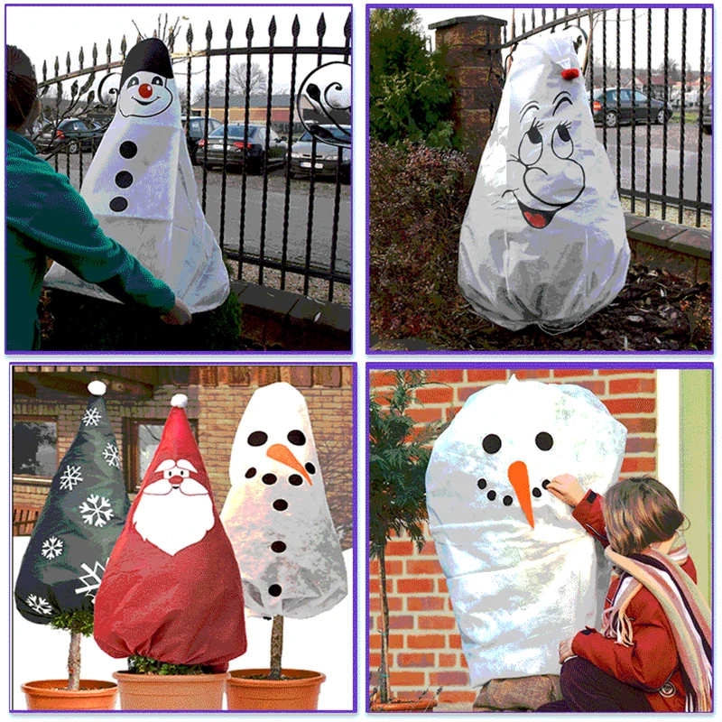 Чехол с рождественской елкой для борьбы вредителями уход за растениями в горшках