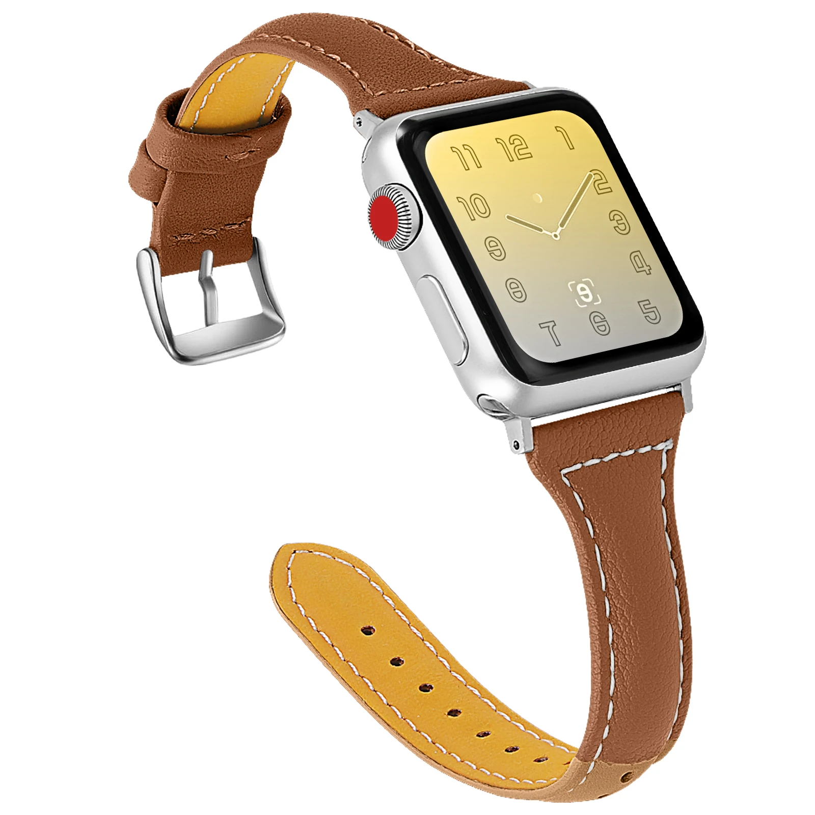 

Ремешок кожаный для Apple Watch 7 45 мм 41 мм