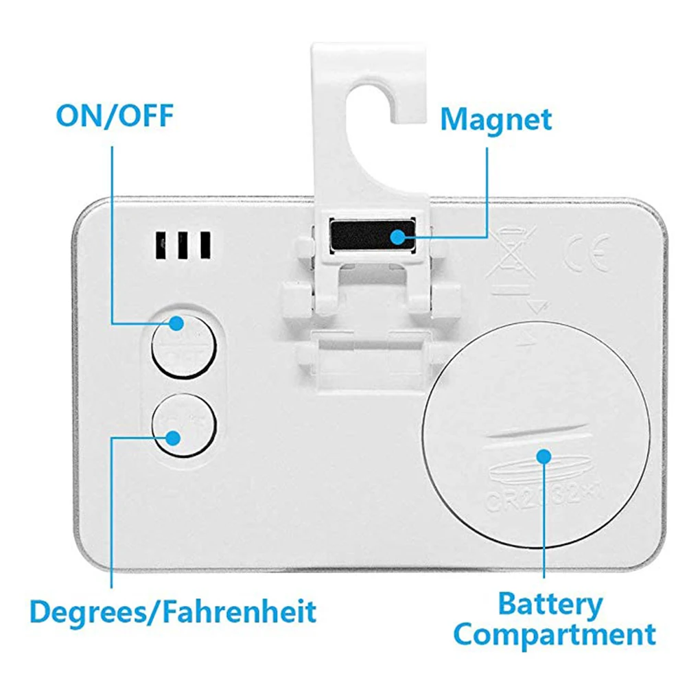 Цифровой термометр для холодильника водонепроницаемый с регулируемой