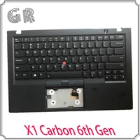 new for lenovo thinkpad x1 carbon 6th gen palmrest panel bezel cover us english backlit keyboard fru fru 01yr573 01yu651 01yu652