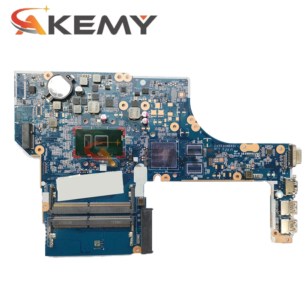 Для HP Probook 450 G3 470 Материнская плата ноутбука DAX63CMB6C0 DAX63CMB6D1 Процессор I7-6500U DDR4 855672-601