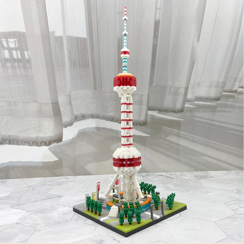 YZ 063 мировая архитектура Восточная жемчужина радио ТВ Башня 3D самодельные